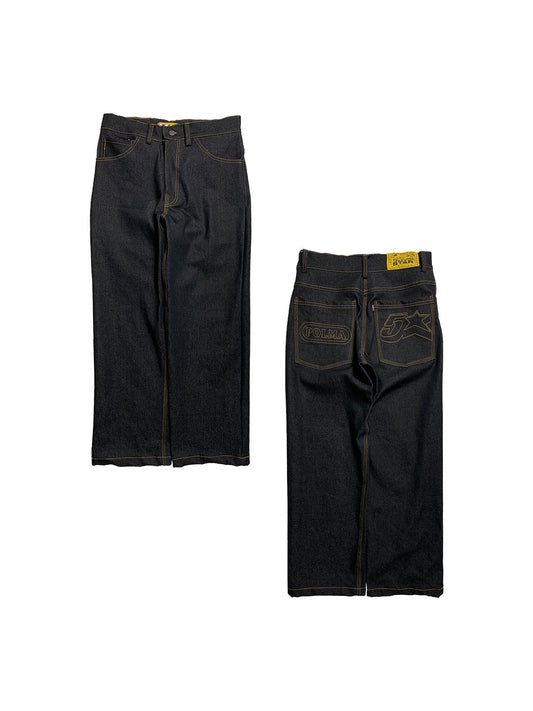 Pants black denim Televisistar x Polma - Polma